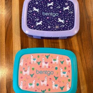 Bentgo Kids Lunch Box Set - Purple and Teal